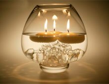 Как создать прозрачные свечи